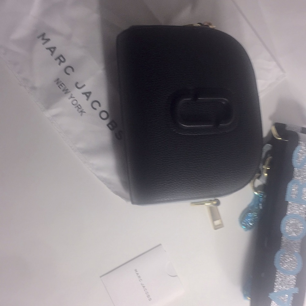 Marc By Marc Jacobs Black Bag with Blue Strap - Like New